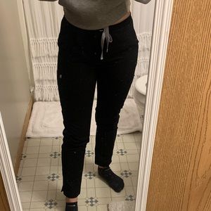 Figs Yola Skinny Scrub Pants - Xsmall Petite Black